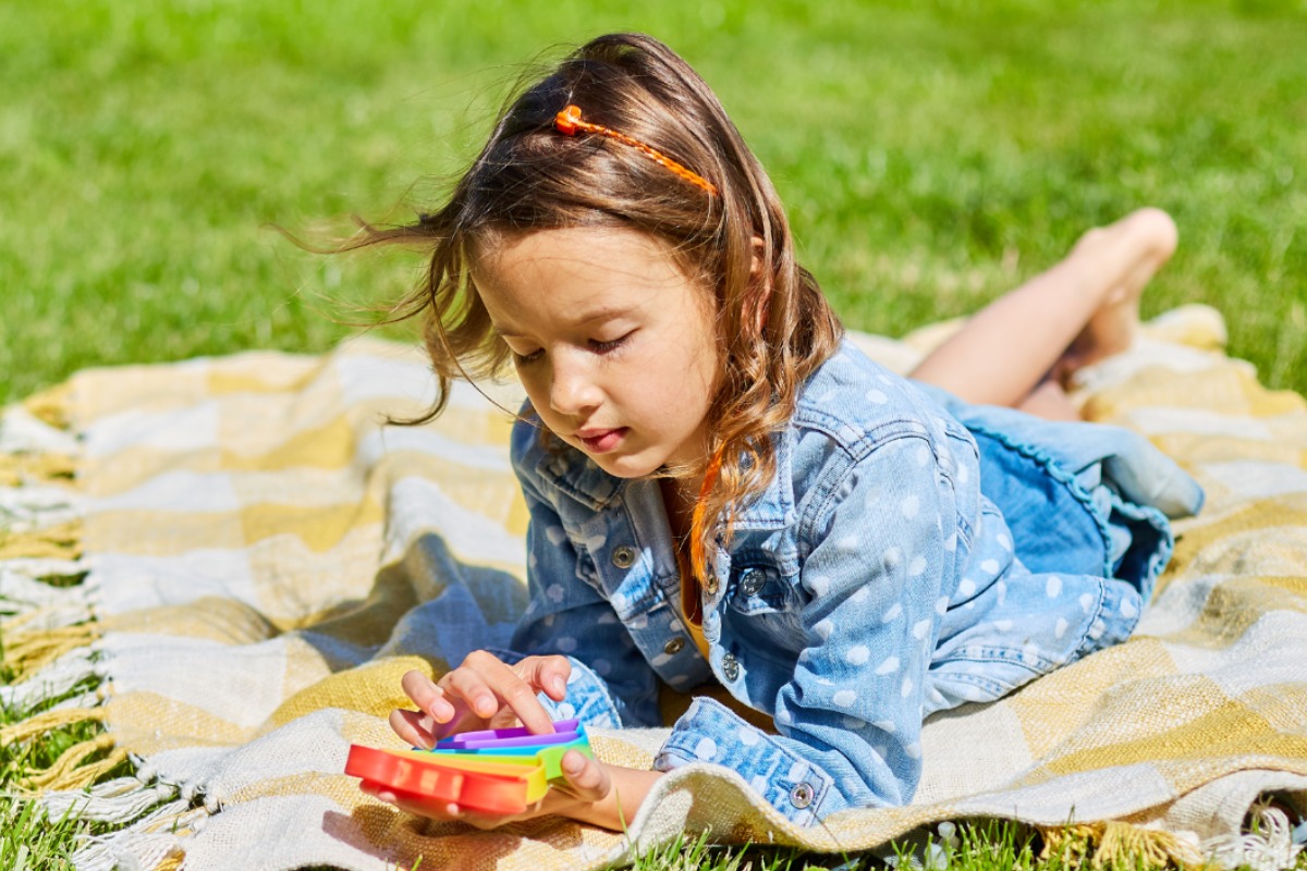 Child playing with a toy